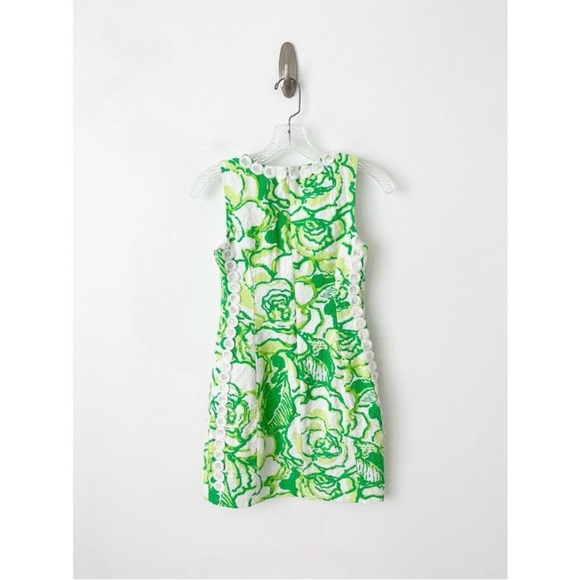 Lilly Pulitzer Mila Resort White Heart Breaker Shift Dress 00 100% Cotton Floral - Picture 7 of 9